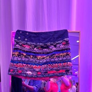 Colorful Tiered Bubble Skirt